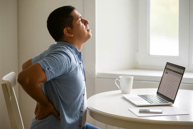 A person with his back pain

AI-generated content may be incorrect.